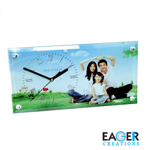 Glass Photo Frame Clock / BL28