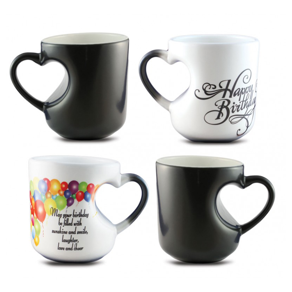 Magic Mug Emboss Heart Handle