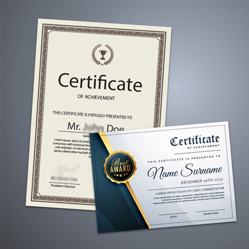 Certificate Printing Eager Creations
